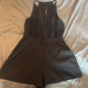 Mustard Seed high neck detailed Romper